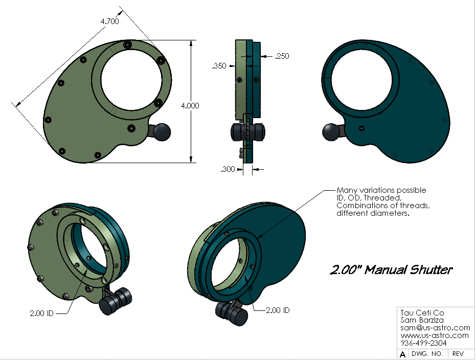 Tau Ceti Co. XY Finders, Off Axis Guiders, Flip Mirror Focusers, Master ...
